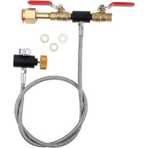 CO2 Refill Adapter Hose CGA320 to TR21-4 with Gauge & Dual Valves for Soda in Saudi Arabia