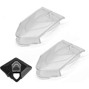 2Pcs Spout Cover for Ninja Blender Lid, Replacement parts for Ninja Blender 72 oz Pitcher, Accessories for Ninja Blender, Replacement Lid Flap Spout Cover, Clear, NJ600 BL610 BL740 BL700 More