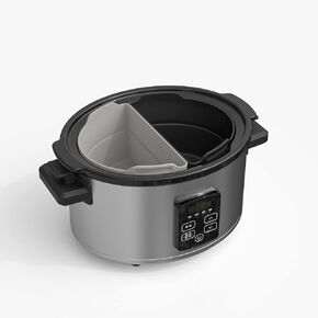 Reusable Slow Cooker Divider Crock pot divider silicon insert Foldable 3-8 Quart Silicone Slow Cooker liners Slow Cooker Liners Blue+Grey in Saudi Arabia