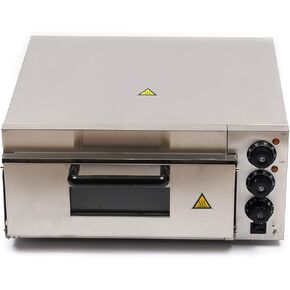فرن البيتزا الكهربائية كونترتوب صانع البيتزا سطح واحد التجاري الفولاذ المقاوم للصدأ محمصة للاستخدام المنزلي مطعم 1500 واط in Kuwait