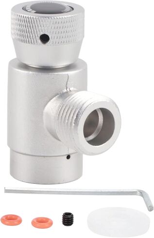 محول إعادة تعبئة Jerss Co2 Cga320 الكل في واحد طقم موصل أجزاء محول موصل محول موصل فضي لمفك البراغي مجموعة رأس الرذاذ المنبثقة in Kuwait