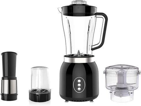 600W 4-in-1 Multifunctional Food Processor,Countertop Smoothies Blenders with Filter cup,Meat Grinder,Baby Food Maker,Coffee Grain Grinder for Shakes and Smoothies,Mixer Grinder for Meat,Vegetables,Fruits,Beans ,Ice Crusher 6 Blades 61OZ 1.8L in Saudi Arabia