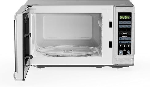 BLACK+DECKER 0.7 Cu. Ft. 700-Watt Compact Countertop Digital Microwave Oven, LED Lighting, Child Lock, Stainless Steel in Kuwait