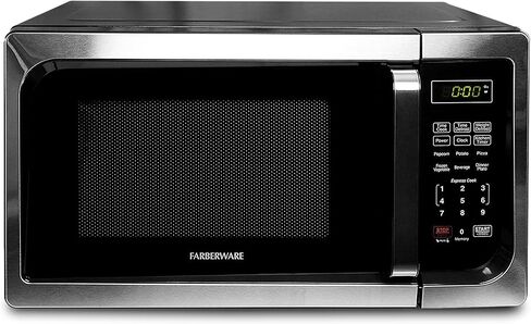 ميكروويف فاربروير كونترتوب 900 واط، 0.9 قدم مكعب - فرن ميكروويف مع إضاءة LED وقفل للأطفال - مثالي للشقق ومحمصة بروكتور سيليكس 4 شرائح مع فتحات واسعة للغاية للخبز in Kuwait