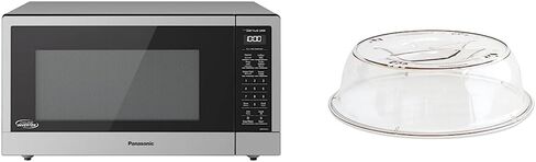Panasonic NN-SN76LS 1.6 cu.ft Cyclonic Inverter Countertop Microwave Oven 1250Watt Power with Genius Sensor Cooking & 30" Microwave Trim Kit for Panasonic 1.6 cu ft Microwave Ovens in Saudi Arabia