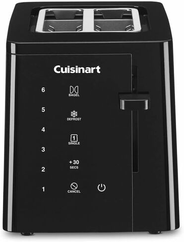 Cuisinart CPT-T20 محمصة خبز تعمل باللمس بشريحتين، 1.5 أونصة، أسود in Saudi Arabia