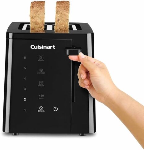 Cuisinart CPT-T20 محمصة خبز تعمل باللمس بشريحتين، 1.5 أونصة، أسود in Saudi Arabia