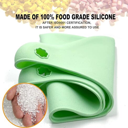 EANLOLY 4 عبوات من بطانات الطبخ البطيء السيليكون، بطانات وعاء الفخار مانعة للتسرب وسهلة التنظيف، بطانات أكياس سيليكون قابلة لإعادة الاستخدام تناسب 6-8 كوارت وعاء بيضاوي أو مستدير in Kuwait