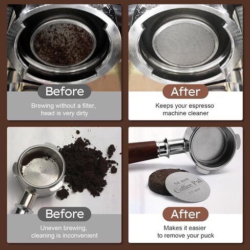 51mm Puck Screen, Espresso Filter Screen for 51mm Portafilter Basket, Lower Shower Screen - 1.7mm Thickness 150μm Mesh - 316 Stainless Steel in Saudi Arabia