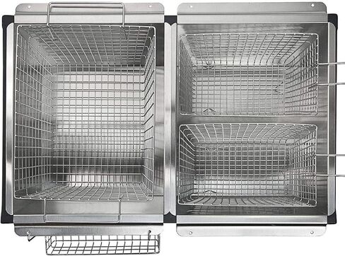 Triple Propane Deep Fryer-3 Basket Stainless Steel Cooker-8 Gal. Oil Capacity-32 QT.-Outdoor Fish Fry/Turkey/Chicken Wings Deep Fryer-148,000 BTU with Hose and Regulator-Ideal for Home & Commercial in Saudi Arabia