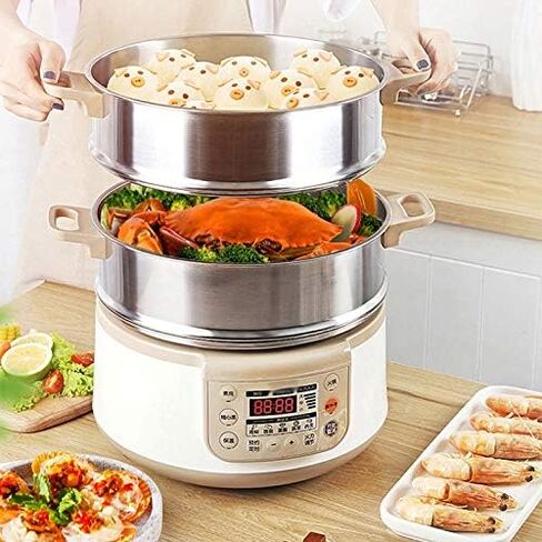 DOUBAO غلايات كهربائية متعددة الوظائف 3-Layer جهاز طهي البيض السريع باخرة البيض صياد المرجل سعة صينية قابلة للإزالة in Saudi Arabia