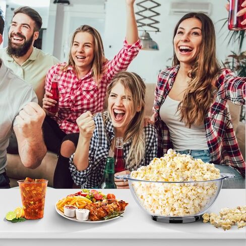 ماكينة صنع الفشار الحمراء، ماكينة صنع الفشار الكهربائية سعة 16 كوبًا مع لوحة غير لاصقة، وقضيب التحريك، وغطاء وعاء التقديم، وملعقتين قياس، تسخين سريع، ماكينة فشار كهربائية بالزيت الساخن in Kuwait