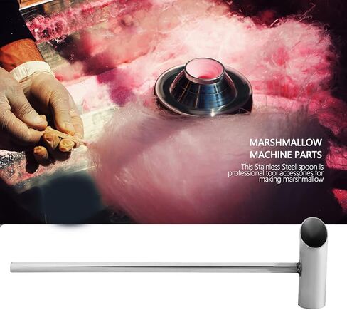Safe Stainless Steel Sugar Spoon, Candy Machine Spare Parts, 29cm 11.6in Cotton Candy Scoop, Sugar Cotton Candy Floss Machines Professional Tool Accessories in Kuwait