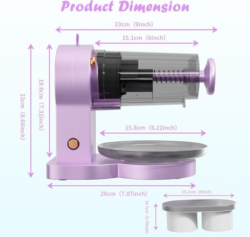 Shaved Ice Machine Snow Cone Machine, Electric Ice Shaver with Ice Tray for Smoothies Slushy Snow Cone and More in Kuwait