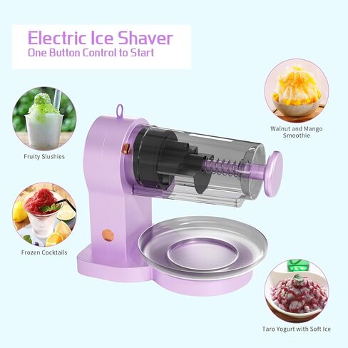 Shaved Ice Machine Snow Cone Machine, Electric Ice Shaver with Ice Tray for Smoothies Slushy Snow Cone and More in Kuwait
