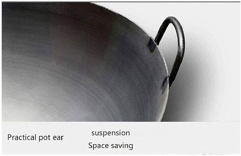 HHTD Large Wok for Cooking Old-Fashioned Traditional Extra Large Extra-Thick Household Binaural Wok in Saudi Arabia