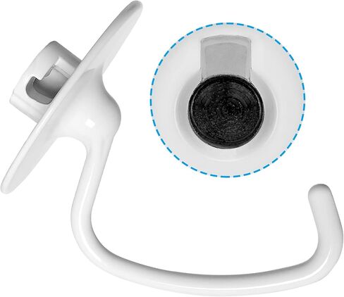 K45DH Dough Hook for KitchenAid Mixer, Coated Dough Attachment for KitchenAid K45 K45SS KSM90 KSM150 Tilt-Head Stand Mixers, 4.5/5.0 Quart Bowel in Saudi Arabia