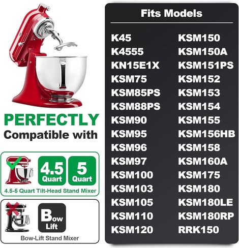 عجين هوك بديل لخلاط حامل المطبخ ، Aikeec الفولاذ المقاوم للصدأ K45DH عجين هوك لخلاطات المطبخ مسند in Kuwait
