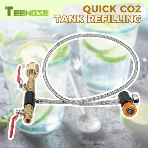 محول سريع CO2 من TEENGSE لفقاعات مياه الصودا متوافق مع صانع المياه المتلألئة DUO/Terra/Art، ملحقات محول صانع الصودا، أرجواني in Kuwait