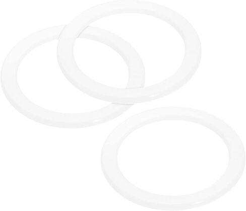 MECCANIXITY Gasket Seal Coffee Maker White Silicone Ring Replacement 38x50x2.2mm for 1-Cup Aluminium Coffee Pot, Pack of 3 in Saudi Arabia