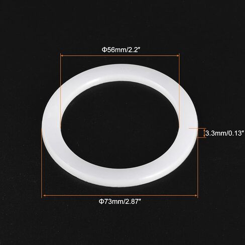 MECCANIXITY Gasket Seal Coffee Maker White Silicone Ring Replacement 38x50x2.2mm for 1-Cup Aluminium Coffee Pot, Pack of 3 in Saudi Arabia