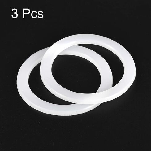MECCANIXITY Gasket Seal Coffee Maker White Silicone Ring Replacement 38x50x2.2mm for 1-Cup Aluminium Coffee Pot, Pack of 3 in Saudi Arabia