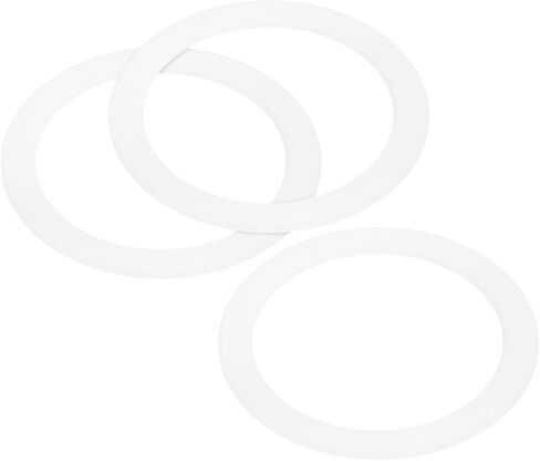 MECCANIXITY Gasket Seal Coffee Maker White Silicone Ring Replacement 38x50x2.2mm for 1-Cup Aluminium Coffee Pot, Pack of 3 in Saudi Arabia