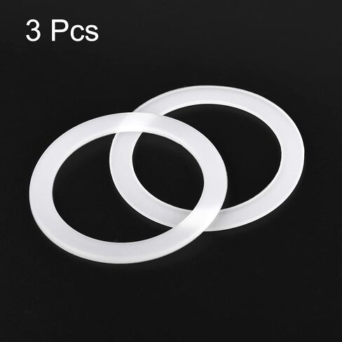 MECCANIXITY Gasket Seal Coffee Maker White Silicone Ring Replacement 38x50x2.2mm for 1-Cup Aluminium Coffee Pot, Pack of 3 in Saudi Arabia