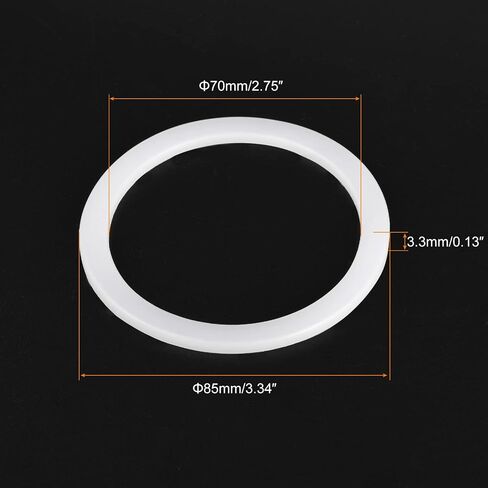 MECCANIXITY Gasket Seal Coffee Maker White Silicone Ring Replacement 38x50x2.2mm for 1-Cup Aluminium Coffee Pot, Pack of 3 in Saudi Arabia