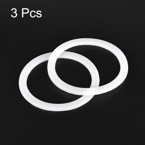 MECCANIXITY Gasket Seal Coffee Maker White Silicone Ring Replacement 38x50x2.2mm for 1-Cup Aluminium Coffee Pot, Pack of 3 in Saudi Arabia