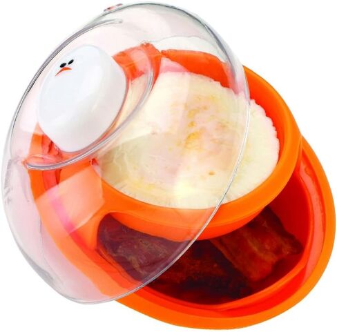Joie Microwave Bacon and Egg Cooker for Breakfast Sandwiches or Breakfast for One in Kuwait