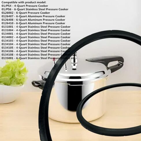 حلقة اغلاق وحشية وقابس الضغط الزائد من سيجيلي 09936 (مجموعتان في كل عبوة) متوافقة مع موديلات بريستو المختلفة سعة 6 كوارت بديلة 09936 09904 و50295 in Kuwait