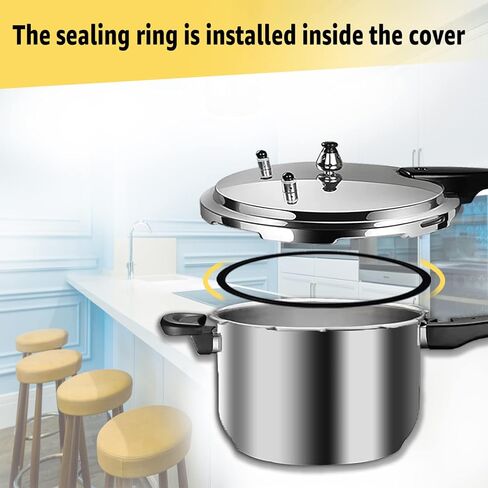 حلقة اغلاق وحشية وقابس الضغط الزائد من سيجيلي 09936 (مجموعتان في كل عبوة) متوافقة مع موديلات بريستو المختلفة سعة 6 كوارت بديلة 09936 09904 و50295 in Kuwait