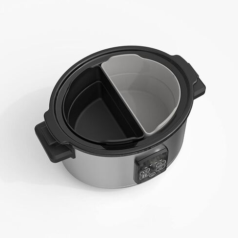 Reusable Slow Cooker Divider Crock pot divider silicon insert Foldable 3-8 Quart Silicone Slow Cooker liners Slow Cooker Liners Blue+Grey in Saudi Arabia