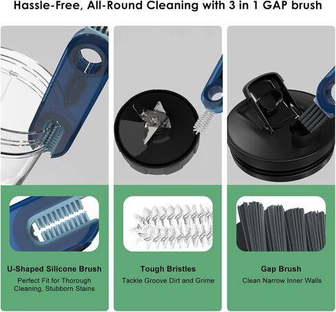 كوب خلاط نينجا بديل 24 اونصة مع غطاء مانع للتسرب، اكواب 24 اونصة لنينجا اوتو iQ BL480 BL482 BL642 BL682 BL682 BL450 BN401 BN751 BN801 فودي SS351 SS151 SS401 Q بليد Q in Kuwait