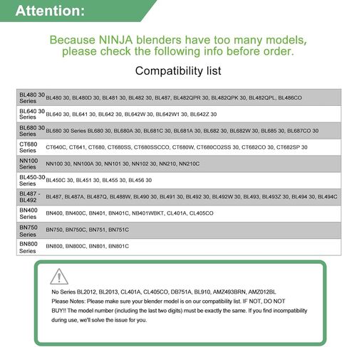 كوب خلاط نينجا بديل 24 اونصة مع غطاء مانع للتسرب، اكواب 24 اونصة لنينجا اوتو iQ BL480 BL482 BL642 BL682 BL682 BL450 BN401 BN751 BN801 فودي SS351 SS151 SS401 Q بليد Q in Kuwait