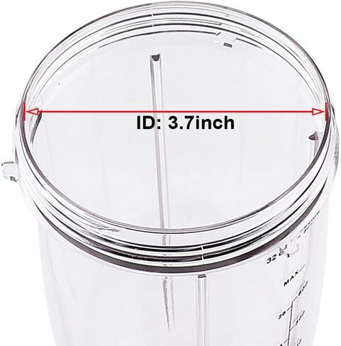 قطع غيار أكواب Anbige سعة 32oz، متوافقة مع NutriBullet 600W و900W (كوب واحد سعة 32oz) in Kuwait