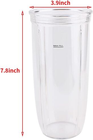 Replacement Parts cup with lid,Compatible with NutriBullet Blender Combo NutriBullet Pro 1000 and NutriBullet Select (18oz) in Kuwait
