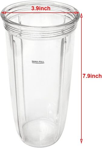 Replacement parts cup with To-Go Lid,Compatible with NutriBullet Blender Combo, NutriBullet Pro 1000 and NutriBullet Select 2.0 (18oz) in Kuwait