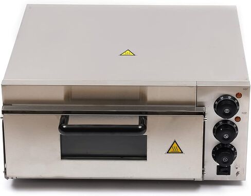 فرن البيتزا الكهربائية كونترتوب صانع البيتزا سطح واحد التجاري الفولاذ المقاوم للصدأ محمصة للاستخدام المنزلي مطعم 1500 واط in Kuwait