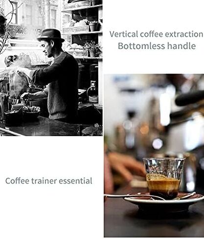 NEOUZA 51mm Espresso Portafilter بدون قاعدة لـ Delonghi ECP31.21 ECP33.21 ECP35.31 ECOV311,304 الفولاذ المقاوم للصدأ للطعام، مقبض خشب الورد، مع سلة فلتر الأكواب in Kuwait