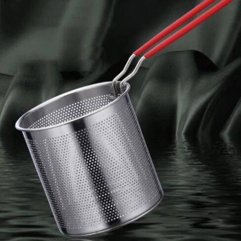 SHERCHPRY 1 Set of Stainless Steel Stock Fry Pot with Strainer Basket, Deep Fryers Frying Pot for Frying Fish Shrimp Chicken and Fries in Saudi Arabia