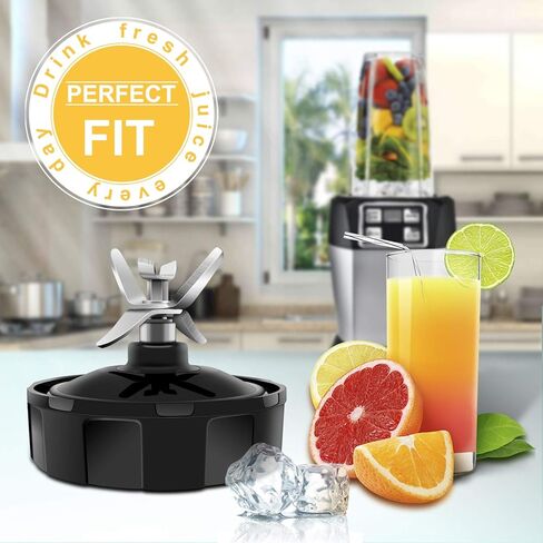 7 زعانف استبدال شفرات النينجا، قطع تبديل خلاط نوتري نينجا نوتر، اكسسوارات شفرة مستخرج احترافي لـ 32 أوقية 24oz 2oz كأس Ninja Blender Auto iQ BL450-30 BL482-30 BL487 BL480D-30 BL486CO in Kuwait