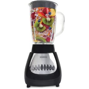 خلاط دومينيون D4002BG على سطح الطاولة مع وعاء زجاجي سعة 5 أكواب (42 أونصة)، إعدادات 10 سرعات مع وظيفة النبض، شفرة حادة من الفولاذ المقاوم للصدأ، أسود in Kuwait