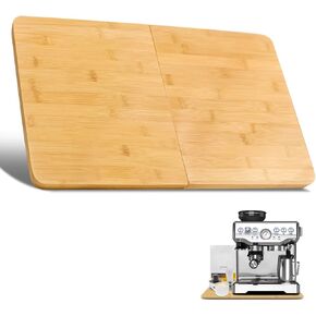 منزلقات قابلة للطي من الخيزران لأجهزة المطبخ الصغيرة - حصيرة منزلقة مضادة لآلة إسبرسو بريفيل باريستا، خلاط حامل، مقلاة هوائية، صينية منزلقة أسفل الخزانة لسطح الطاولة (كبير، 18.9 بوصة طول × 12.2 بوصة عرض) in Kuwait