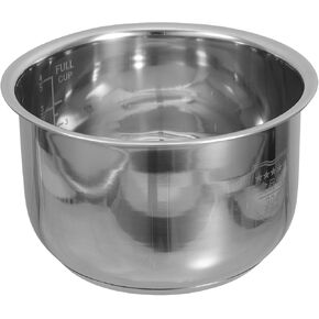 Zerodeko 2L Rice Cooker Inner Pot Replacement, Stainless Steel Rice Cooker Non Stick Inner Pot, Traditional Pressure Cooker Bowl Electric Cooker Accessories in Kuwait