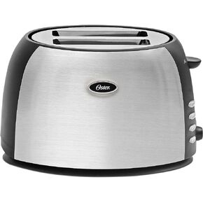 Oster 2-Slice Toaster with Extra Wide Slots, Bagel Toaster for All Bread Types, Brushed Stainless Steel in Saudi Arabia