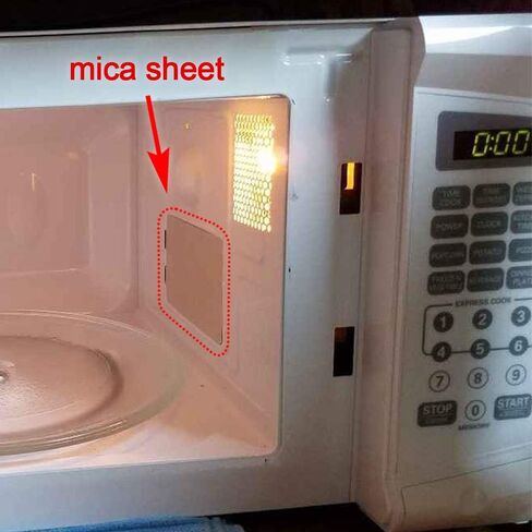 OIIKI 5 PCS Waveguide Cover, Microwave Rplacement Parts Thick Heat Insulation Accessories, Universal Mica Sheet for Microwave Oven, for Frigidaire 5304464061 (4 Inch X 4.27 Inch) in Kuwait