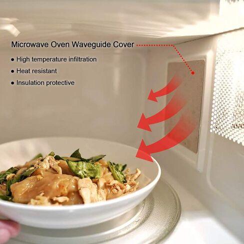 OIIKI 5 PCS Waveguide Cover, Microwave Rplacement Parts Thick Heat Insulation Accessories, Universal Mica Sheet for Microwave Oven, for Frigidaire 5304464061 (4 Inch X 4.27 Inch) in Kuwait