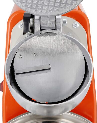 ZENY Ice Crushers Machine Electric Snow Cone Maker Stainless Steel Shaved Ice Machine 145lbs Per Hour (Orange) in Kuwait